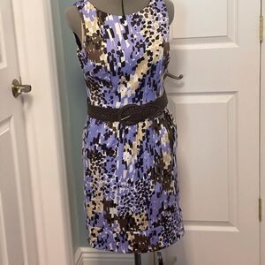 Dress barn size 8 sleeveless dress multicolor.